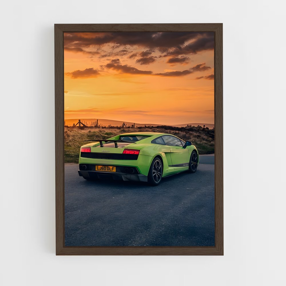 Poster Gallardo Vert Émeraude – affiche Lamborghini (vue 5)